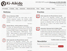Tablet Screenshot of kiaikidocuritiba.com.br
